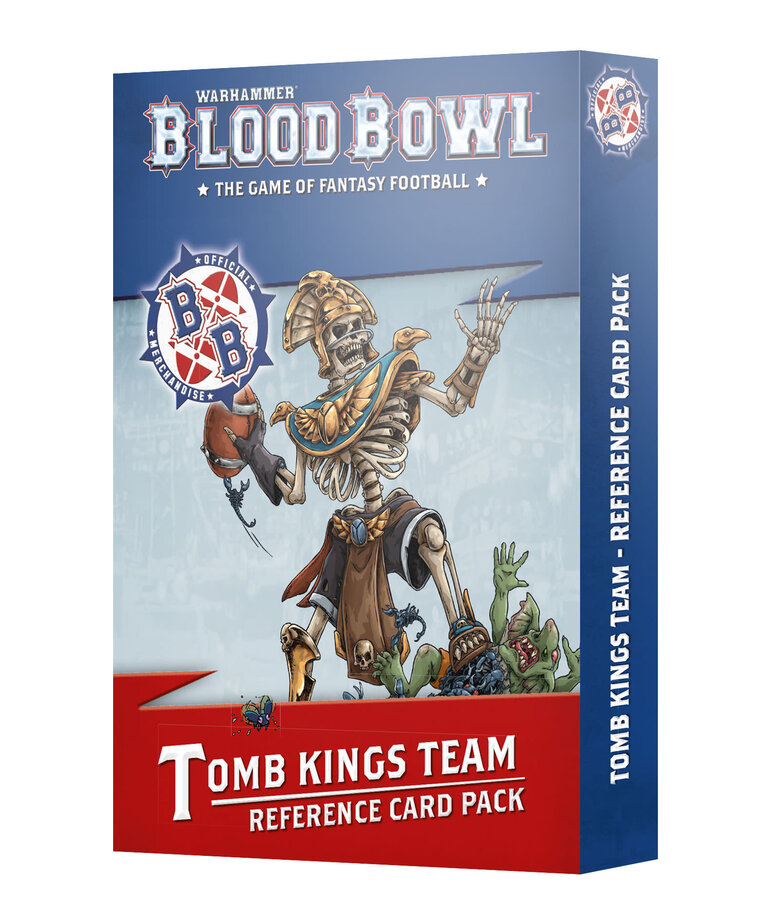 Games Workshop - GAW Blood Bowl - Tomb Kings Team Card Pack