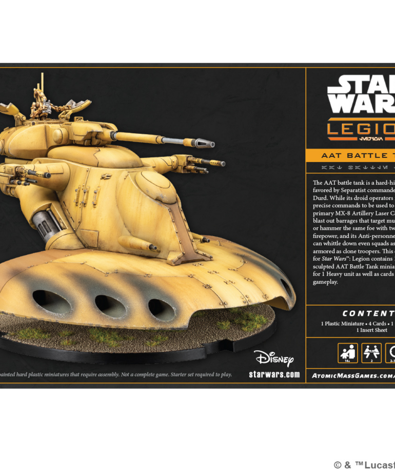 Atomic Mass Games - AMG PRESALE Star Wars: Legion - AAT Battle Tank 01/16/2026