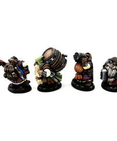 Reaper Miniatures - REM Legends - Townsfolk - Dwarven Brewmeister & Patrons