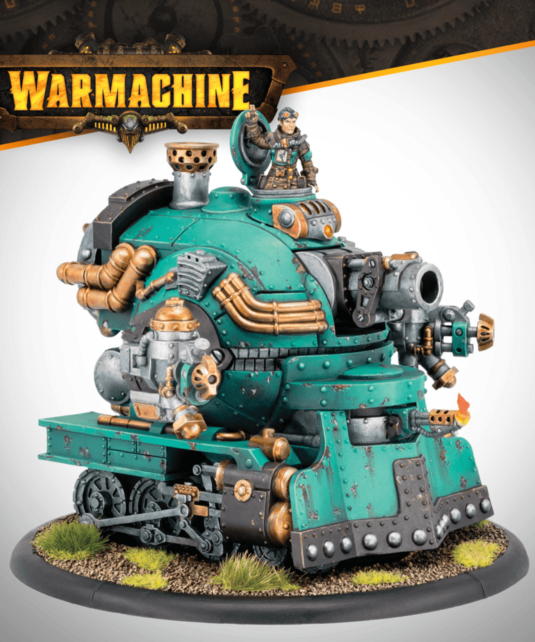 Steamforged Games LTD - STE Warmachine - Crucible Guard - Captain Eira Mackay & Railless Interceptor