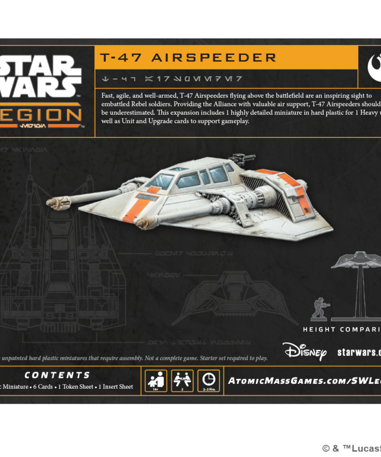 Atomic Mass Games - AMG Star Wars: Legion - T-47 Airspeeder
