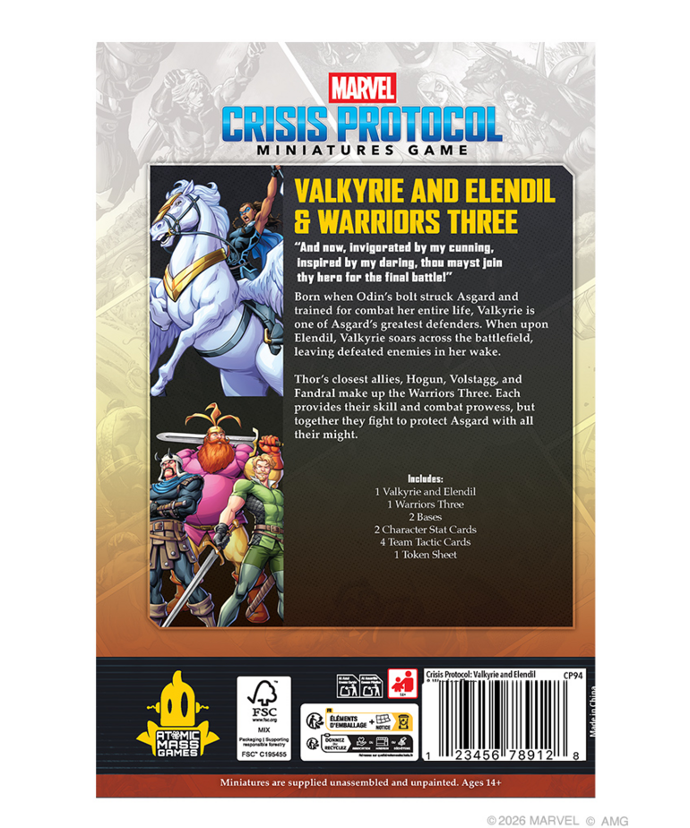 Atomic Mass Games - AMG Marvel: Crisis Protocol - Valkyrie on Elendil & Warriors Three
