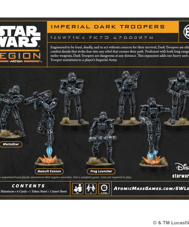 Atomic Mass Games - AMG Star Wars: Legion - Imperial Dark Troopers