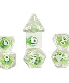 Sirius Dice - SDZ Polyhedral 7-Die Set - Fruit Slice - Kiwi
