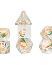 Sirius Dice - SDZ Sirius Dice - Polyhedral 7-Die Set - Fruit Slice - Peach