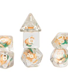 Sirius Dice - SDZ Polyhedral 7-Die Set - Fruit Slice - Peach
