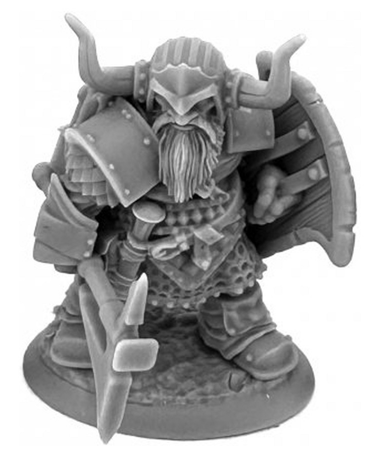 Reaper Miniatures - REM Reaper Miniatures - Dungeon Dwellers - Dromn Ironsworn, Dwarf Warrior