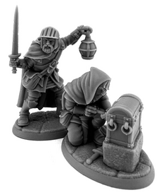 Reaper Miniatures - REM Dungeon Dwellers - Teamwork Fighter Rogue Vignette
