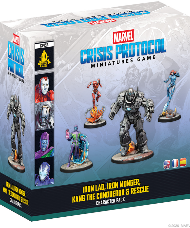 Atomic Mass Games - AMG PRESALE Marvel: Crisis Protocol - Iron Lad, Iron Monger, Kang The Conqueror & Rescue 03/06/2026