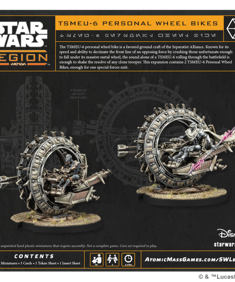 Atomic Mass Games - AMG Star Wars: Legion - TSMEU-6 Personal Wheel Bike