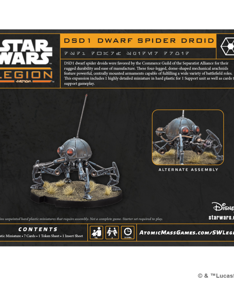 Atomic Mass Games - AMG Star Wars: Legion - DSD1 Dwarf Spider Droid