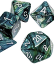 Chessex - CHX Chessex - Polyhedral 7-Die Set - Lab Dice 9 - Lustrous Neptune w/ Grey