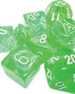 Chessex - CHX Chessex - Polyhedral 7-Die Set - Lab Dice 9 - Nebula Gelatinous w/ White
