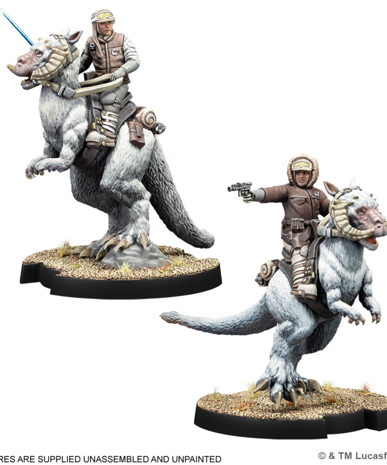 Atomic Mass Games - AMG Star Wars: Legion - Captain Solo & Commander Skywalker on Tauntauns