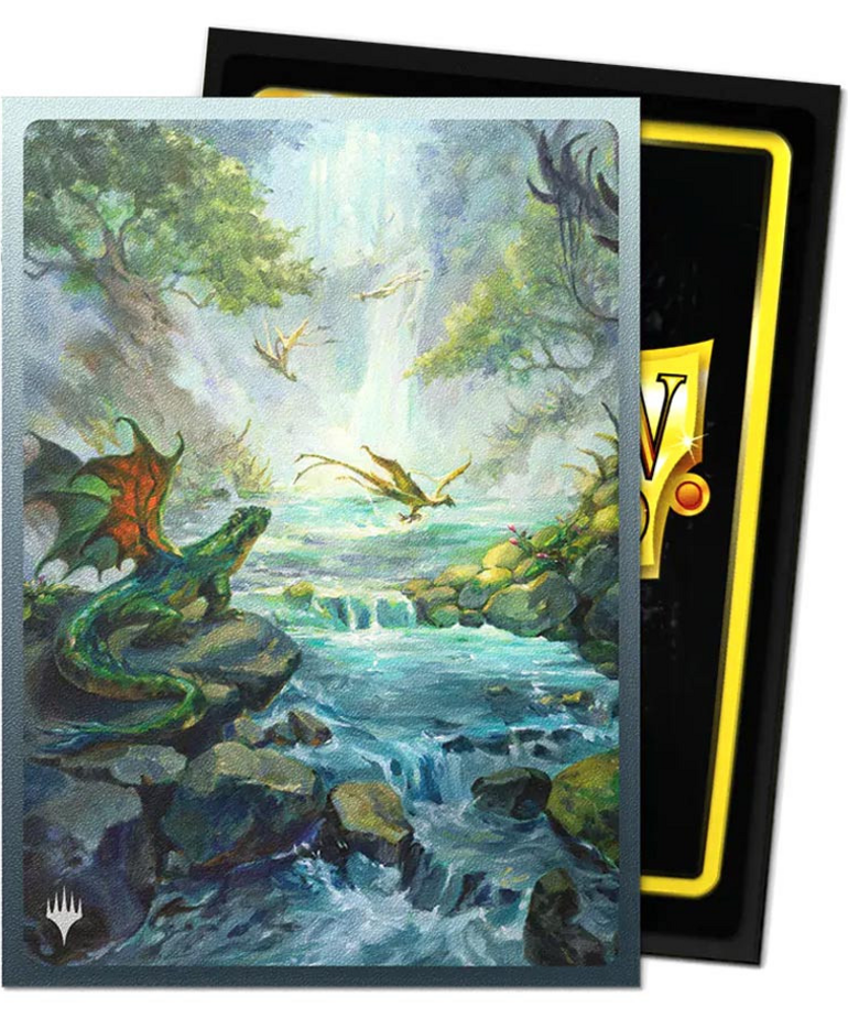 Arcane Tinmen - ATM Dragon Shield - Dual Matte Art Sleeves - Magic: The Gathering - Landfall Series - Misty Rainforest
