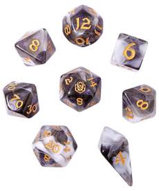 Hymgho Premium Gaming - HYO Polyhedral 8-Die Set - Wyrmforged: Wraith Shadow