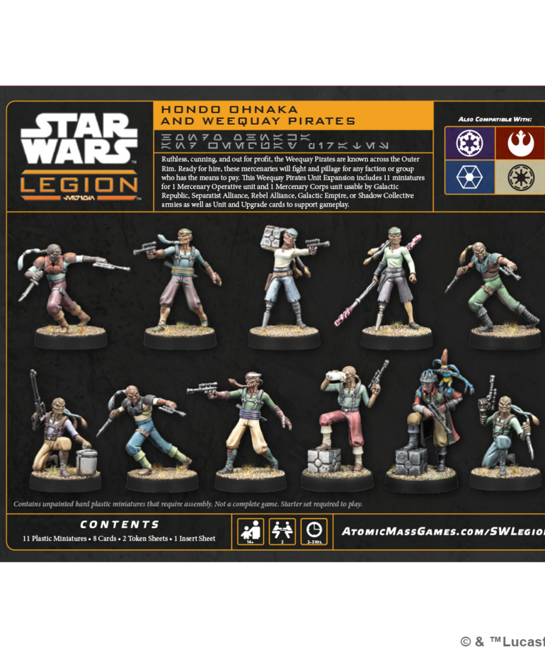 Atomic Mass Games - AMG Star Wars: Legion - Hondo Ohnaka & Weequay Pirates