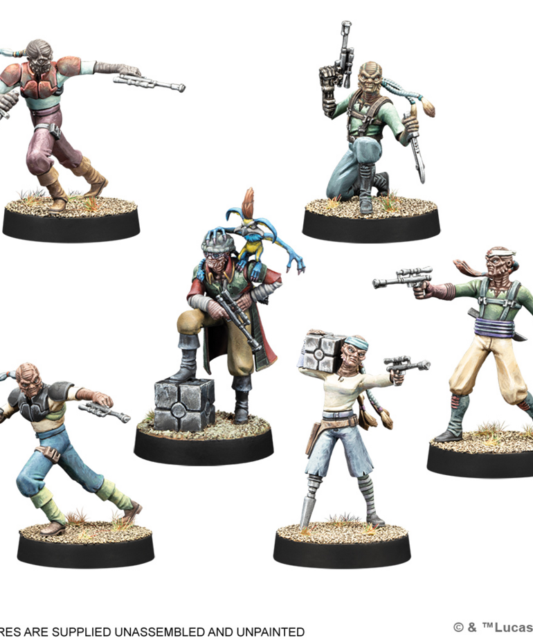 Atomic Mass Games - AMG Star Wars: Legion - Hondo Ohnaka & Weequay Pirates