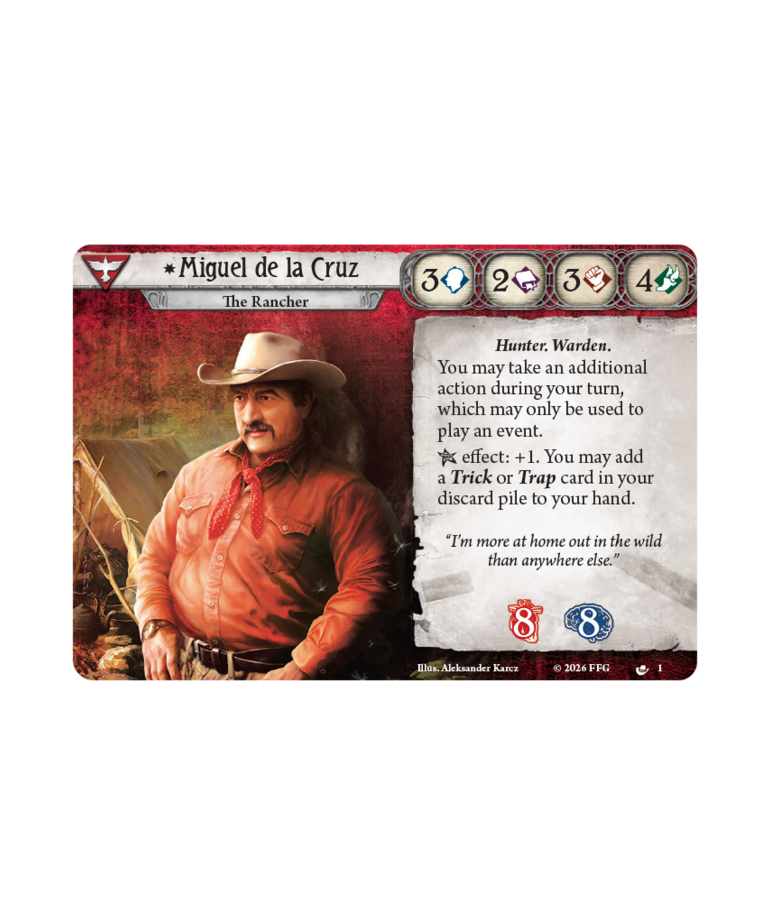 Fantasy Flight Games - FFG Arkham Horror: The Card Game - Miguel De La Cruz Investigator Deck