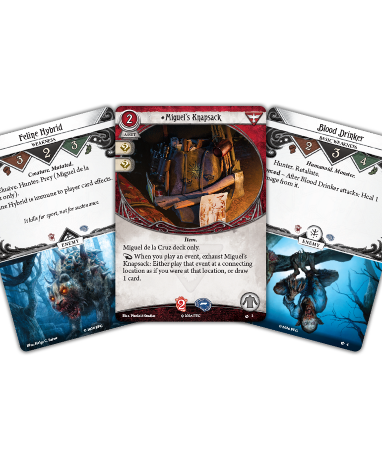 Fantasy Flight Games - FFG PRESALE Arkham Horror: The Card Game - Miguel De La Cruz Investigator Deck 04/17/2026