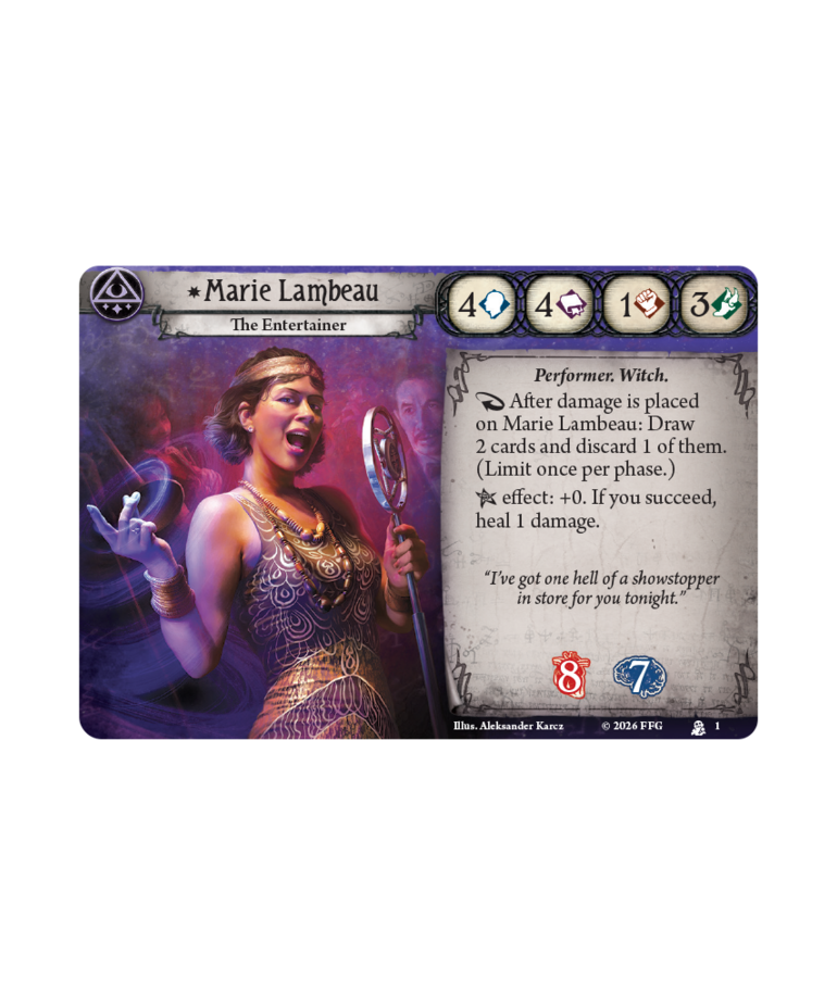 Fantasy Flight Games - FFG PRESALE Arkham Horror: The Card Game - Marie Lambeau Investigator Deck 04/17/2026