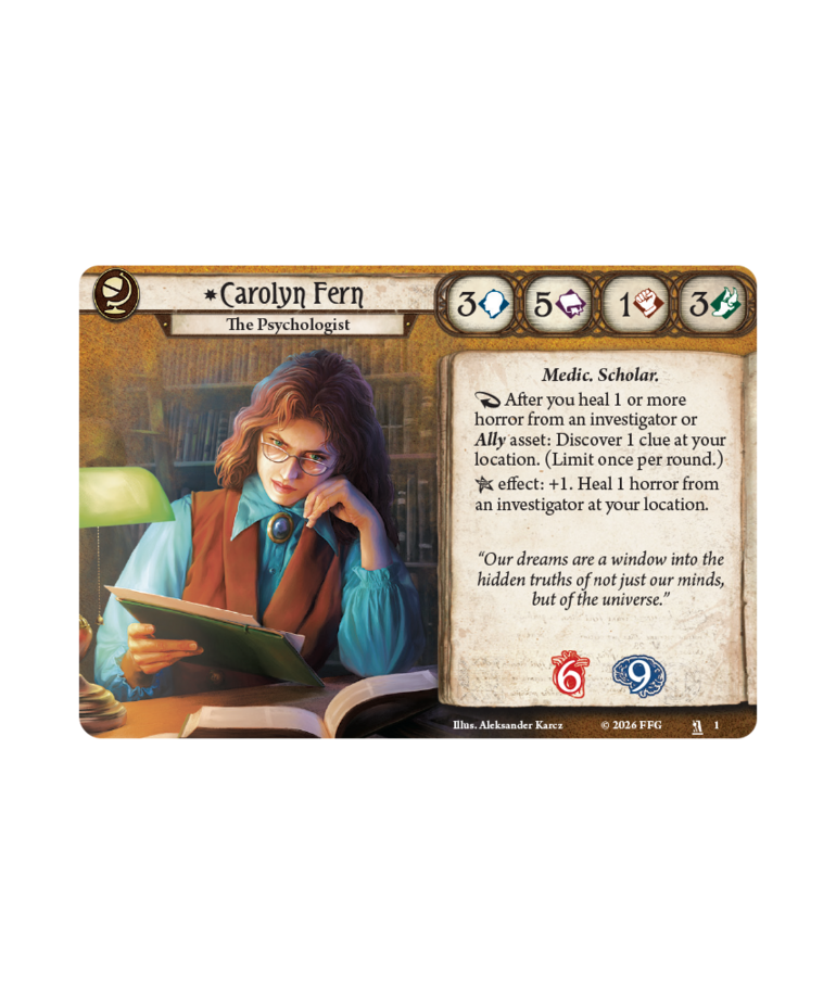Fantasy Flight Games - FFG PRESALE Arkham Horror: The Card Game - Carolyn Fern Investigator Deck 04/17/2026