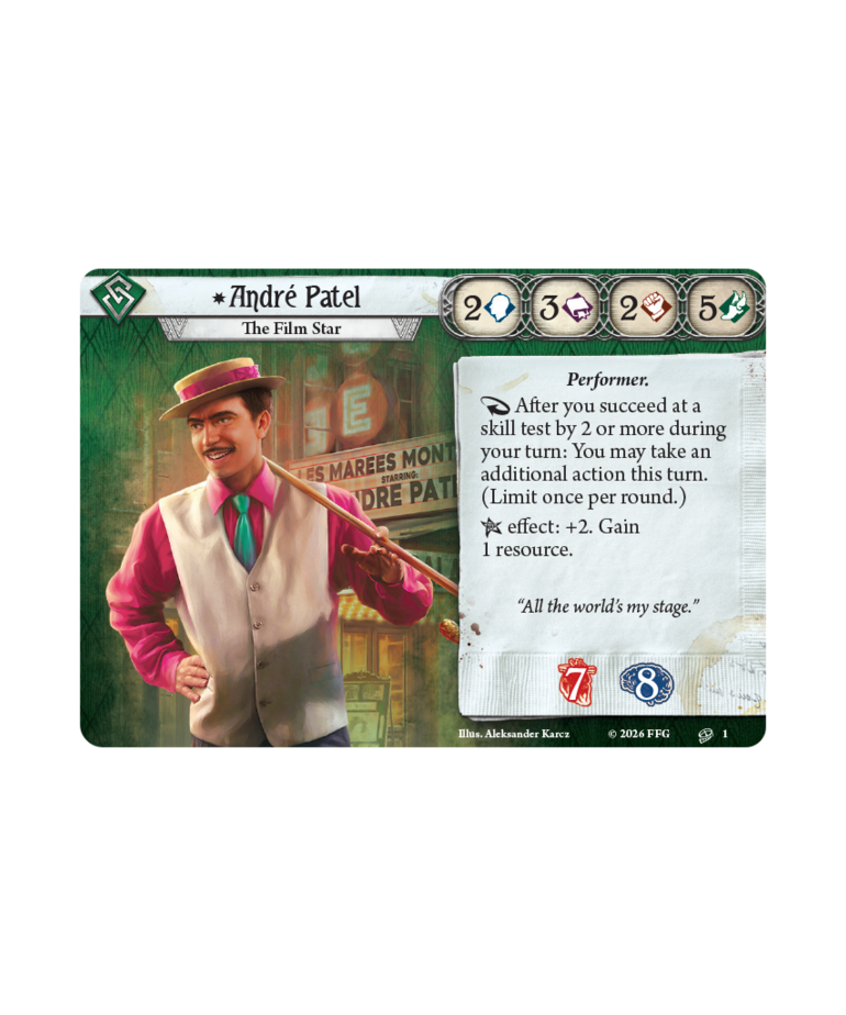 Fantasy Flight Games - FFG PRESALE Arkham Horror: The Card Game - Andre Patel Investigator Deck 04/17/2026