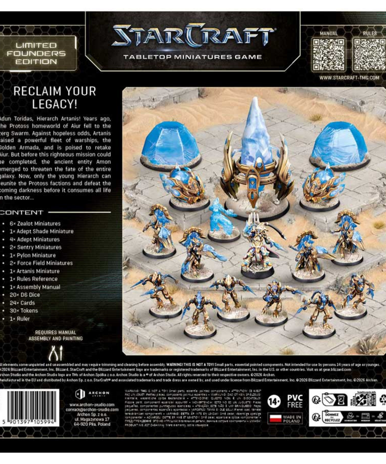 Archon Studio - ACH StarCraft The Miniatures Game - Protoss Starter Set - Founders Edition