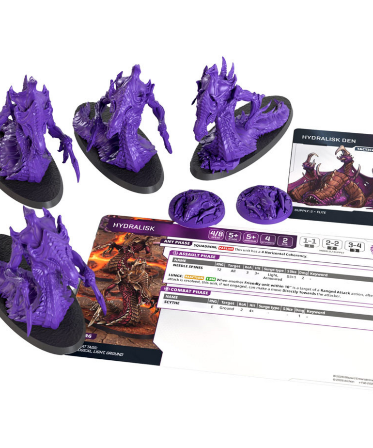 Archon Studio - ACH StarCraft The Miniatures Game - Zerg - Hydralisk Expansion Set