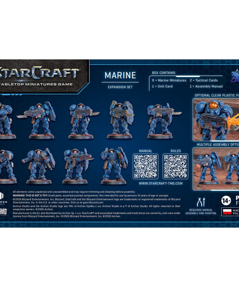 Archon Studio - ACH StarCraft The Miniatures Game - Terran - Marine Expansion Set