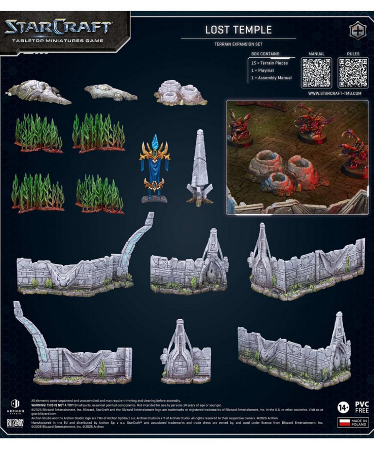 Archon Studio - ACH StarCraft The Miniatures Game - Terrain - Lost Temple Expansion Set