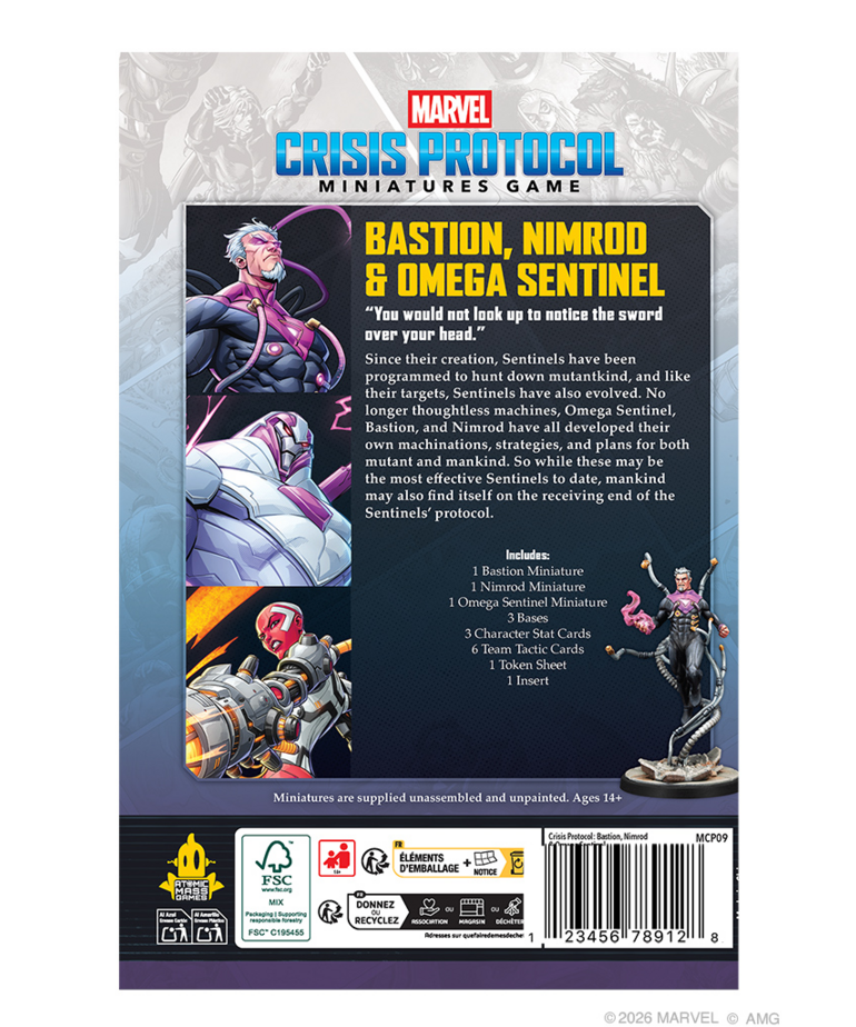 Atomic Mass Games - AMG Marvel: Crisis Protocol - Bastion, Nimrod & Omega Sentinel