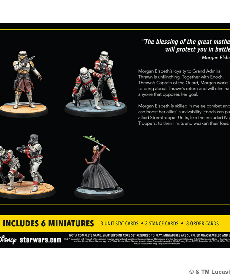 Atomic Mass Games - AMG Star Wars: Shatterpoint - My Loyalty, My Life - Morgan Elsbeth Squad Pack
