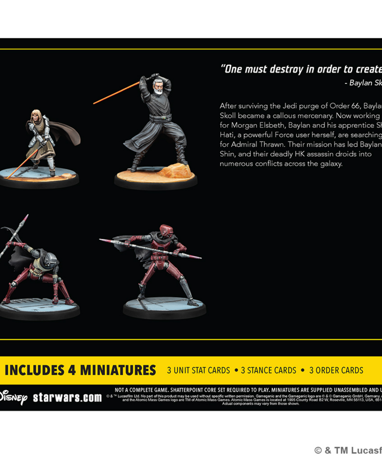 Atomic Mass Games - AMG Star Wars: Shatterpoint - Secure the Future - Baylan Skoll Squad Pack