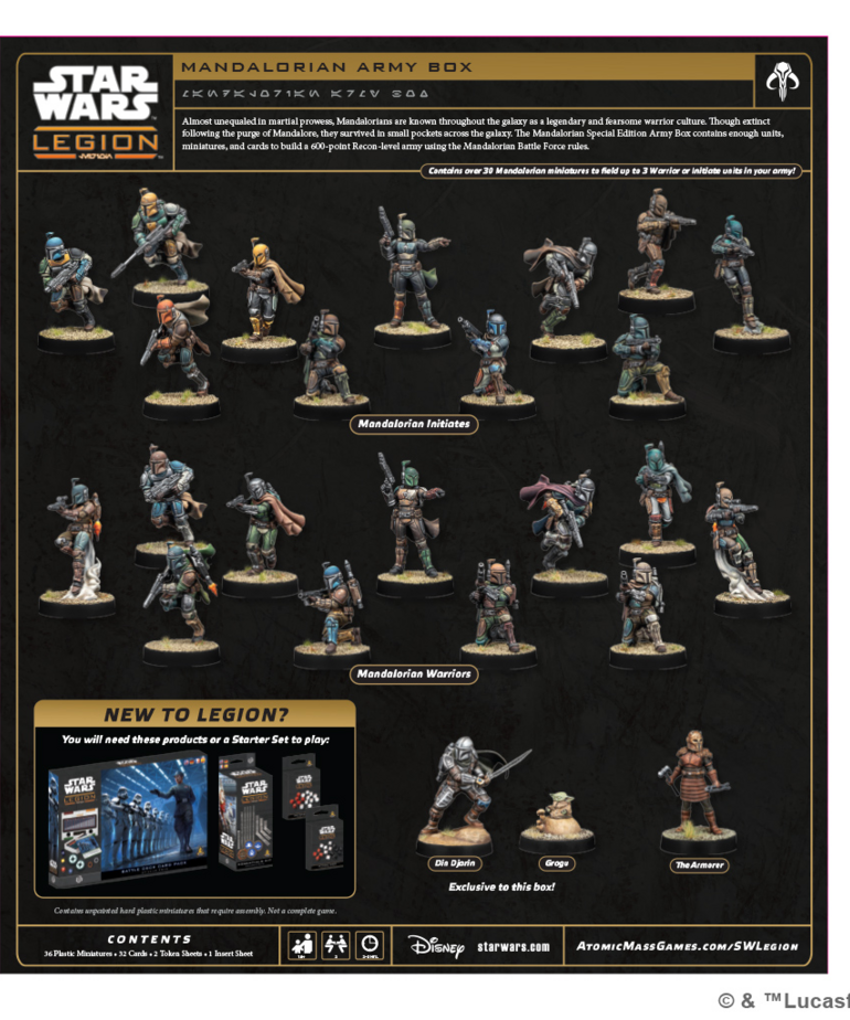 Atomic Mass Games - AMG Star Wars: Legion - Mandalorian Special Edition Army Box