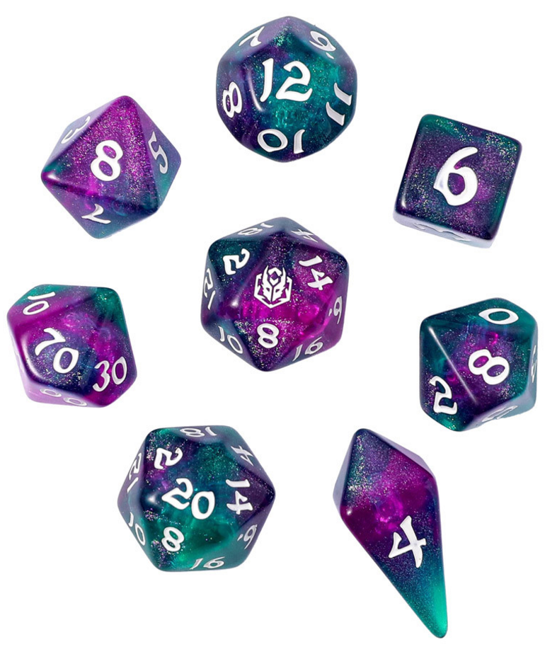 Hymgho Premium Gaming - HYO Hymgho Premium Gaming - Polyhedral 8-Die Set - Wyrmforged: Jesters Cloak