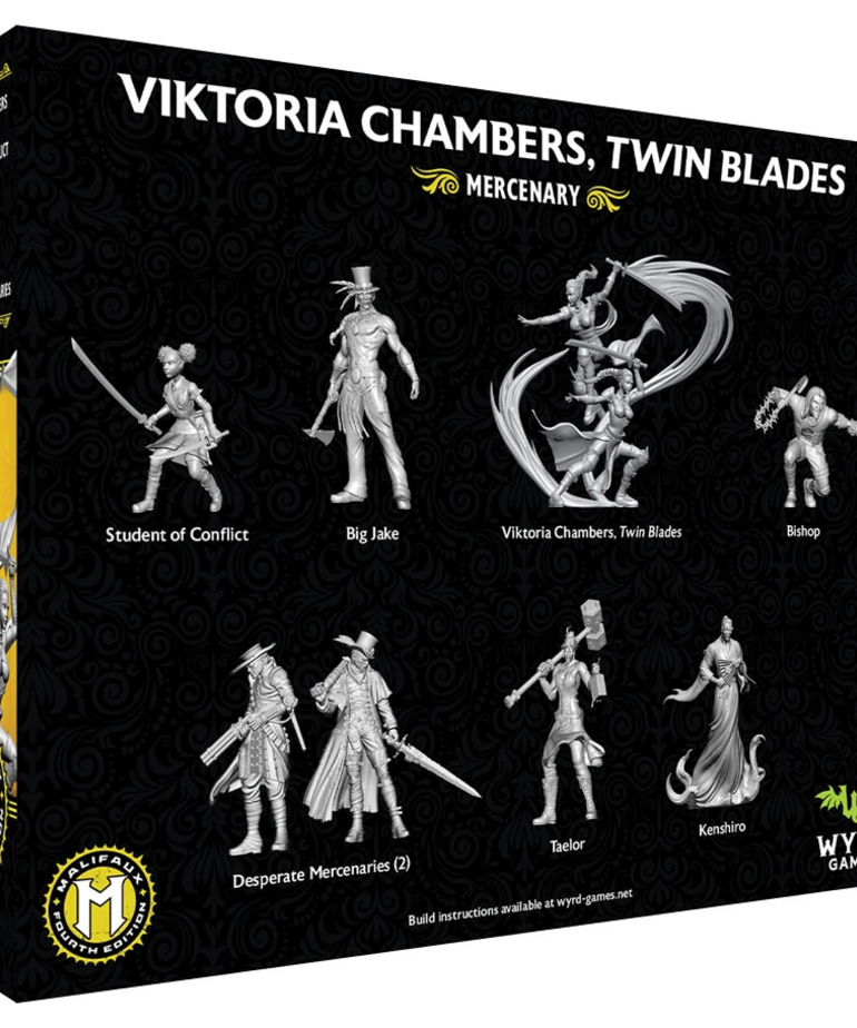 Wyrd Miniatures - WYR PRESALE Malifaux 4E - Outcasts - Viktoria, Twin Blades 05/00/2026