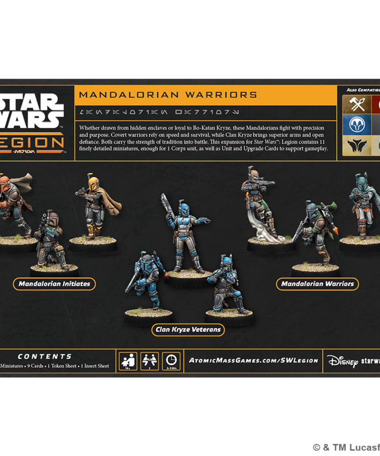 Atomic Mass Games - AMG PRESALE Star Wars: Legion - Mandalorian Warriors 07/24/2026