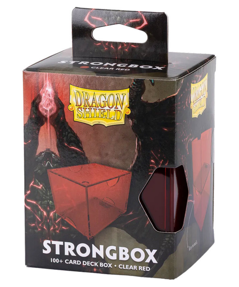 Arcane Tinmen - ATM Dragon Shield - Deck Box - 100+ Strong Box - Clear Red