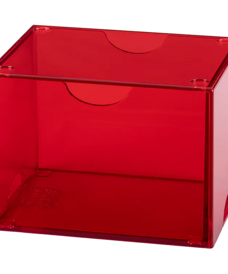 Arcane Tinmen - ATM Dragon Shield - Deck Box - 100+ Strong Box - Clear Red