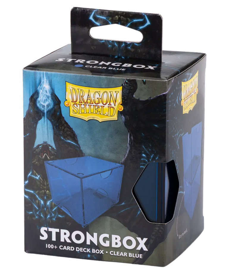 Arcane Tinmen - ATM Dragon Shield - Deck Box - 100+ Strong Box - Clear Blue