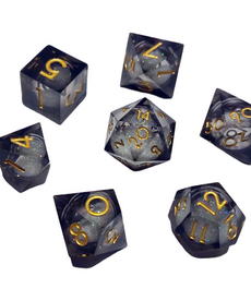 Chronicle RPG Accessories - CHR Polyhedral 7-Die Set - Nebula Liquid Core Night