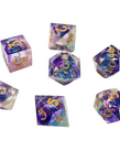 Chronicle RPG Accessories - CHR Chronicle RPG Accessories - Polyhedral 7-Die Set - Nebula Liquid Core Purple Blue