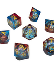 Chronicle RPG Accessories - CHR Chronicle RPG Accessories - Polyhedral 7-Die Set - Nebula Liquid Core Red Blue