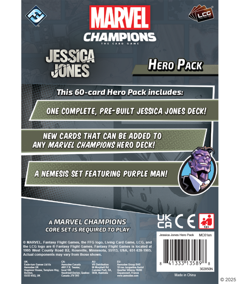 Fantasy Flight Games - FFG Marvel Champions: The Card Game - Jessica Jones Hero Pack