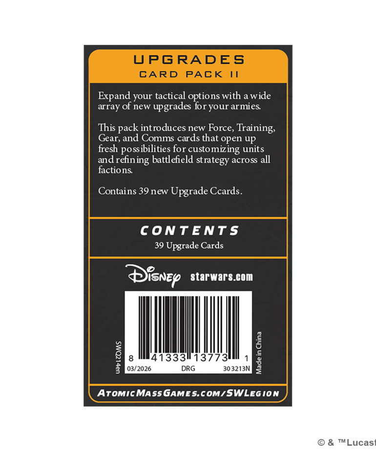 Atomic Mass Games - AMG Star Wars: Legion - Upgrades Card Pack 2