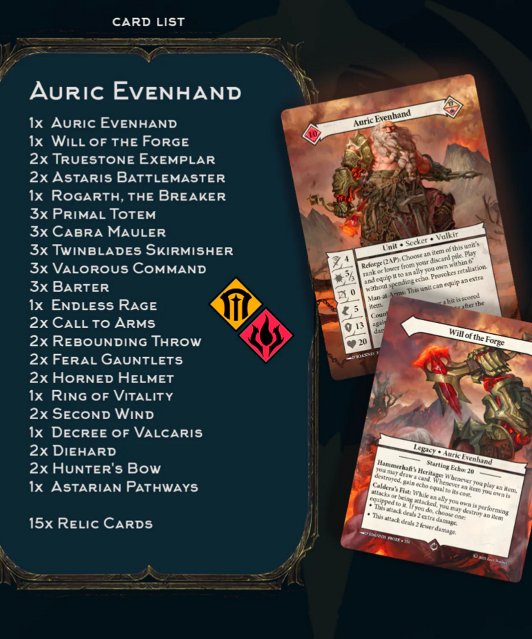 Malediction Malediction - Seeker Deck - Auric Evenhand