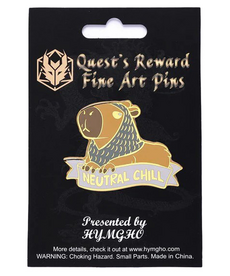 Hymgho Premium Gaming - HYO Enamel Pin - Neutral Chill Capybara