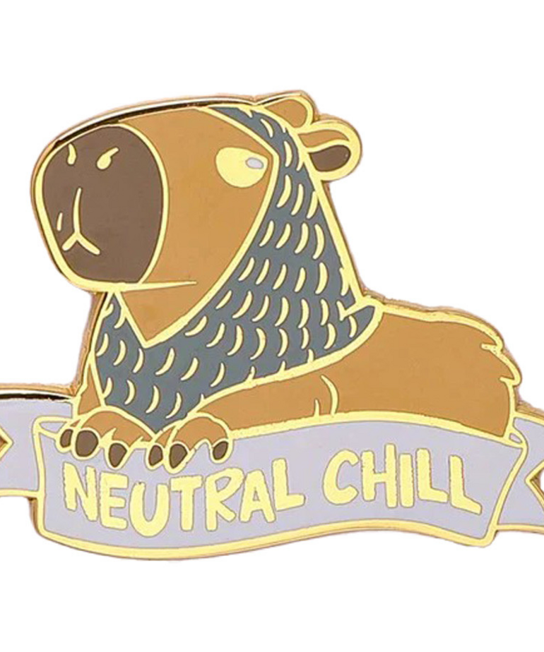 Hymgho Premium Gaming - HYO Hymgho Premium Gaming - Enamel Pin - Alternative Alignments - Neutral Chill Capybara