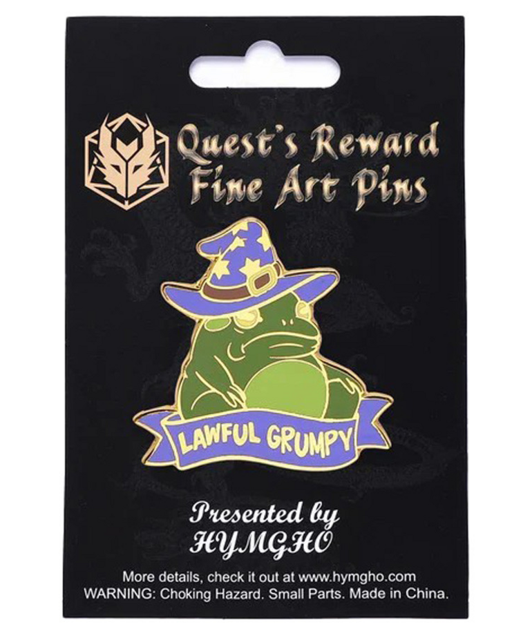 Hymgho Premium Gaming - HYO Hymgho Premium Gaming - Enamel Pin - Alternative Alignments - Lawful Grumpy Toad